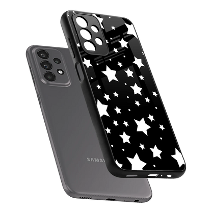 Nebula sleek samsung galaxy a23 cover with tempered glass back and TPU edges