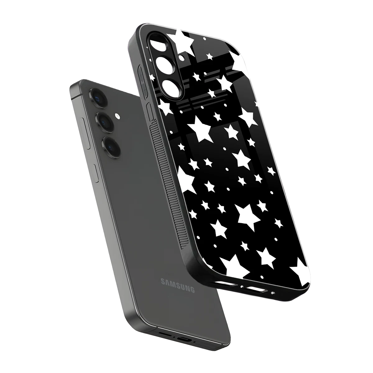 Nebula sleek samsung galaxy a14 5g cover with tempered glass back and TPU edges