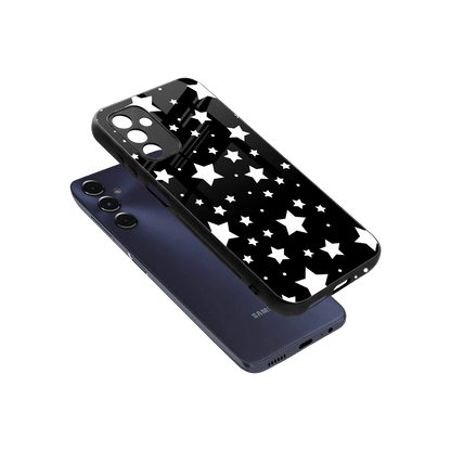 Nebula sleek samsung galaxy m14 5g cover with tempered glass back and TPU edges