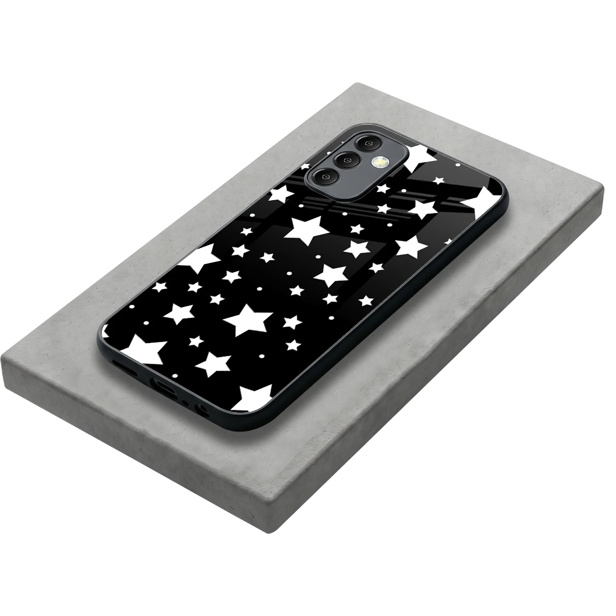 Nebula stylish phone case for samsung galaxy m14 5g | glossy glass and slim fit