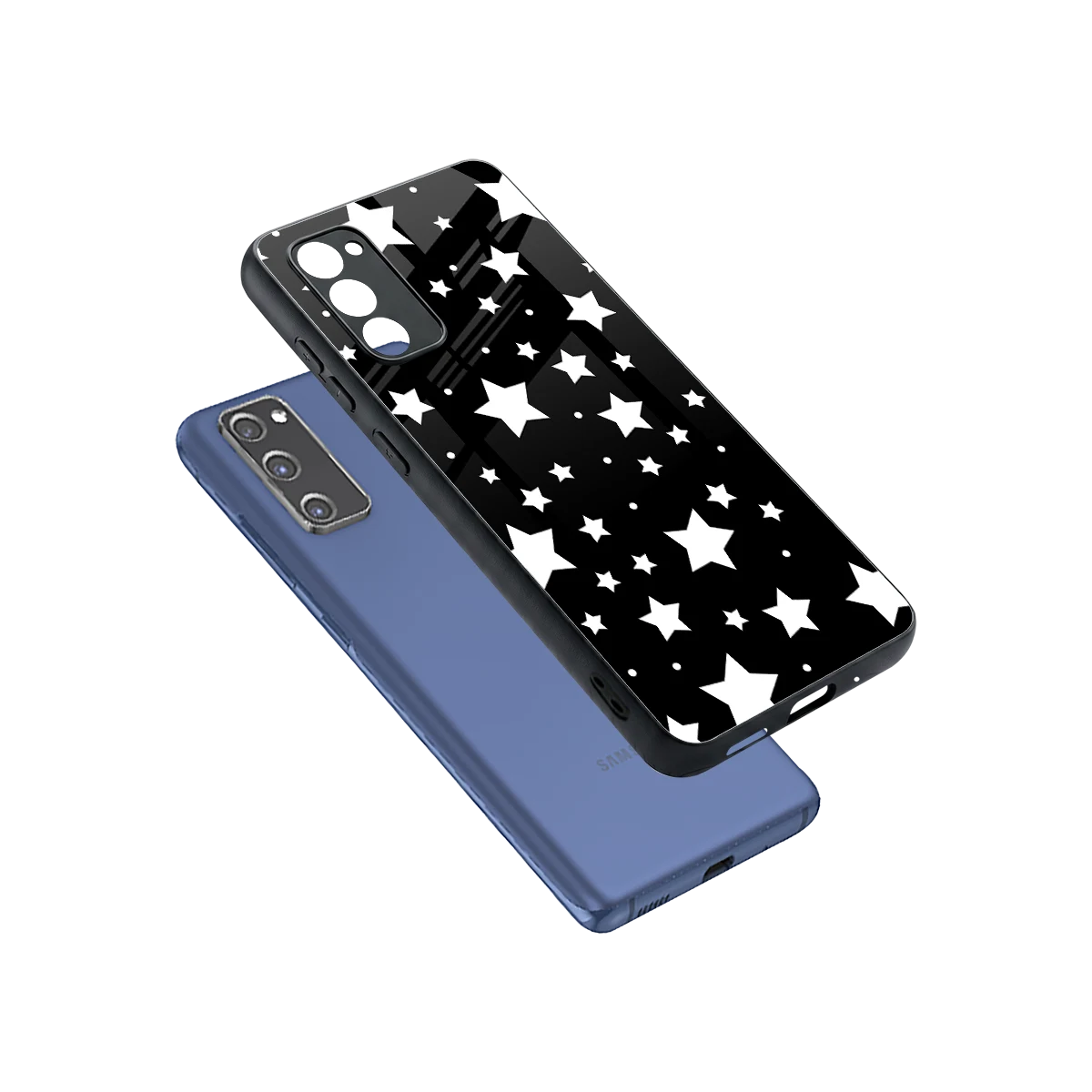 Nebula sleek samsung galaxy s20 fe cover with tempered glass back and TPU edges