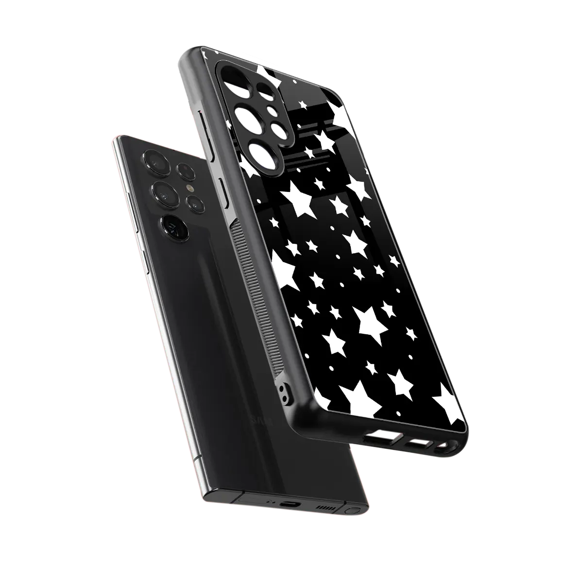 Nebula sleek samsung galaxy s25 ultra cover with tempered glass back and TPU edges