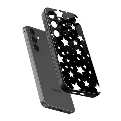 Nebula sleek samsung galaxy s25 cover with tempered glass back and TPU edges