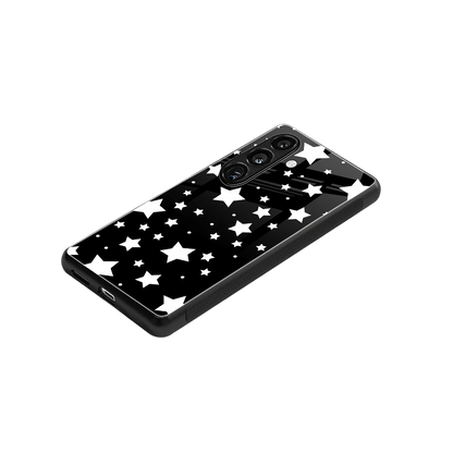 Nebula stylish phone case for samsung galaxy s24 fe | glossy glass and slim fit