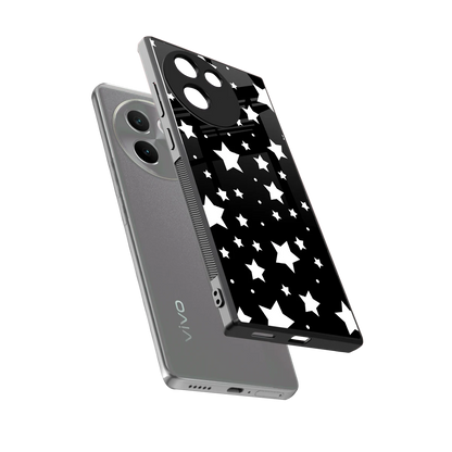 Nebula sleek vivo v30e cover with tempered glass back and TPU edges