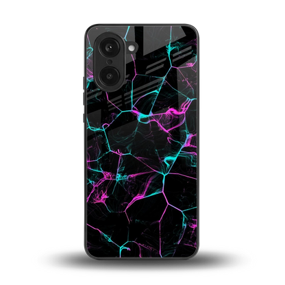 Nebula Veins back phone cover | glass case for oneplus nord ce5 5g