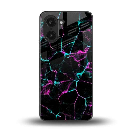 Nebula Veins back phone cover | glass case for oneplus nord ce5 5g