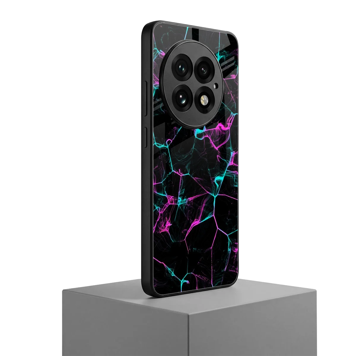 Nebula Veins oneplus 13 mobile cover | shockproof glass phone case