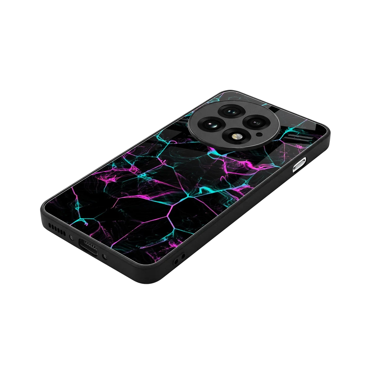 Nebula Veins stylish phone case for oneplus 13 | glossy glass and slim fit