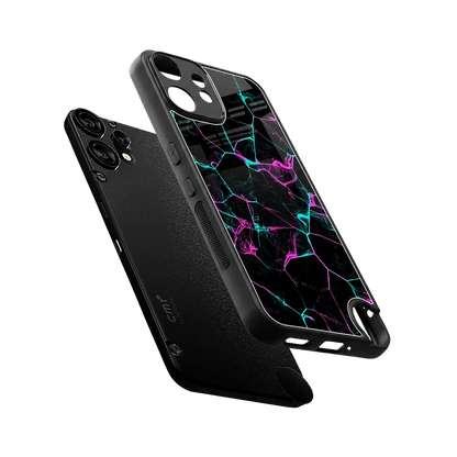 Nebula Veins sleek cmf nothing phone 2 pro cover with tempered glass back and TPU edges