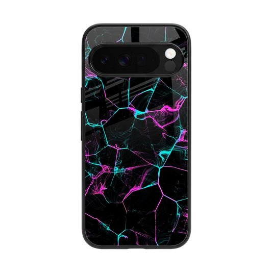 Nebula Veins back phone cover | glass case for google pixel 10 pro xl