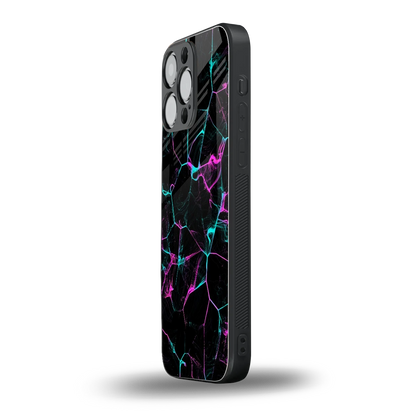 Nebula Veins iphone 14 pro max mobile cover | shockproof glass phone case