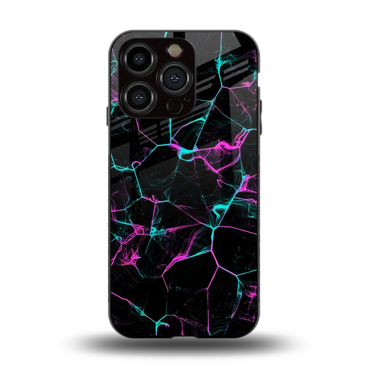 Nebula Veins back phone cover | glass case for iphone 13 pro