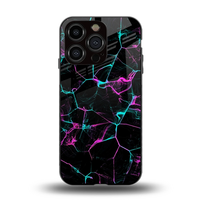 Nebula Veins back phone cover | glass case for iphone 13 pro