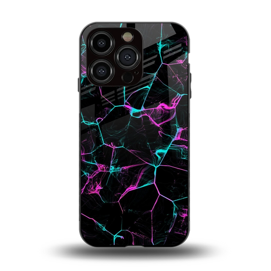 Nebula Veins back phone cover | glass case for iphone 13 pro