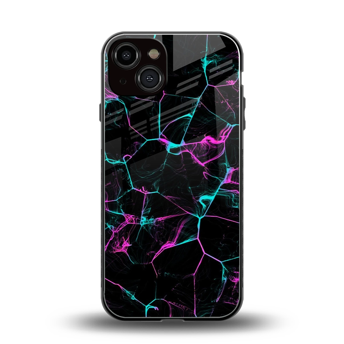 Nebula Veins back phone cover | glass case for iphone 13