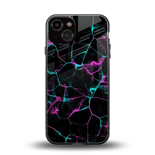 Nebula Veins back phone cover | glass case for iphone 14