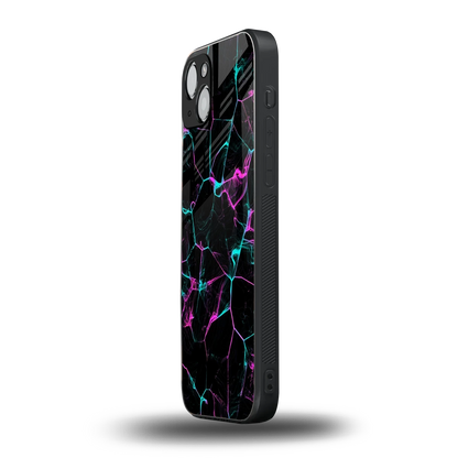 Nebula Veins iphone 14 mobile cover | shockproof glass phone case