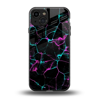Nebula Veins back phone cover | glass case for iphone 15