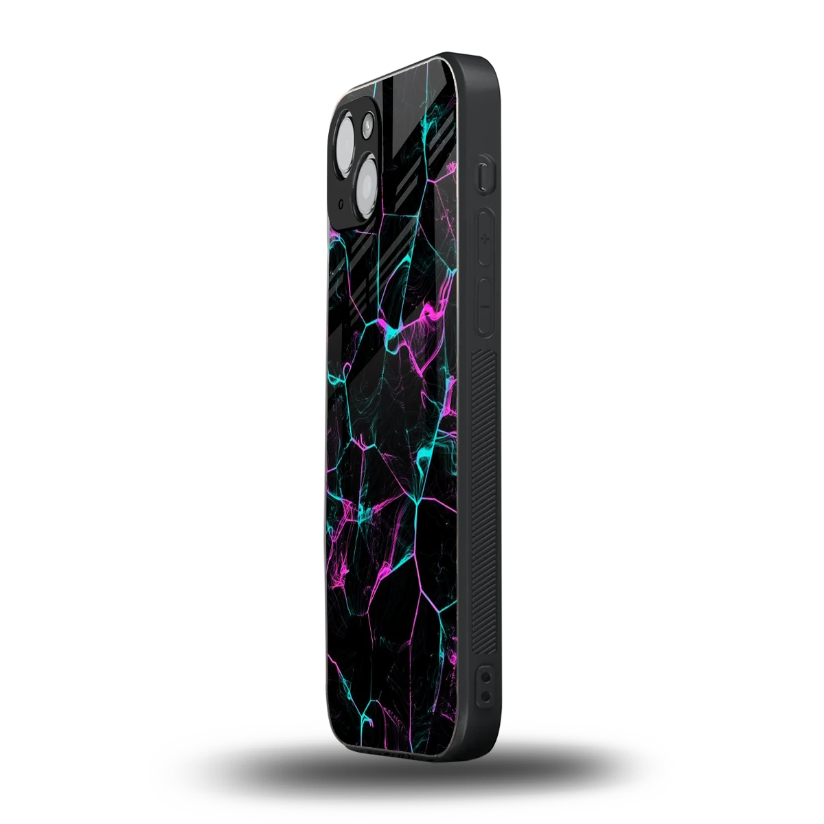 Nebula Veins iphone 15 mobile cover | shockproof glass phone case