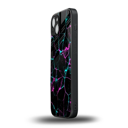 Nebula Veins iphone 15 mobile cover | shockproof glass phone case