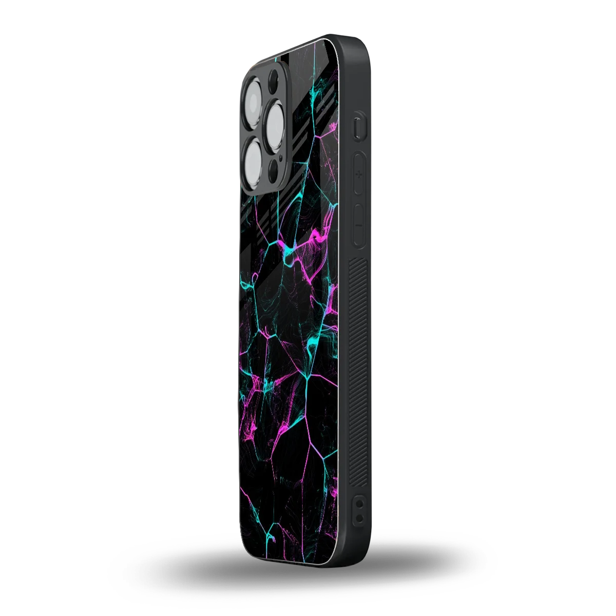 Nebula Veins iphone 16 pro max mobile cover | shockproof glass phone case