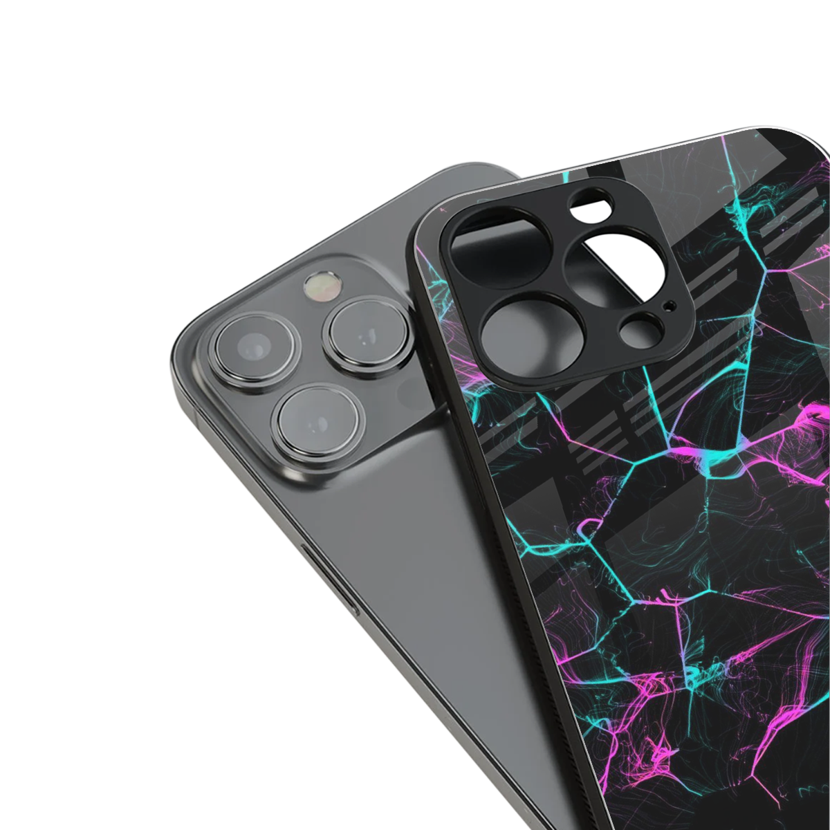 Nebula Veins Phone Case for Iphone 16 | Glass Case