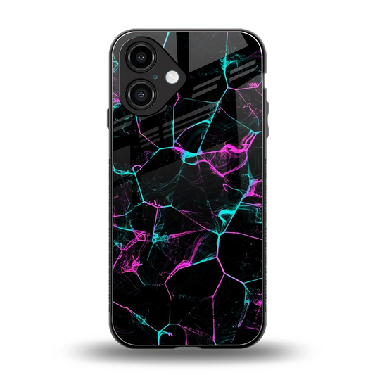 Nebula Veins back phone cover | glass case for iphone 16