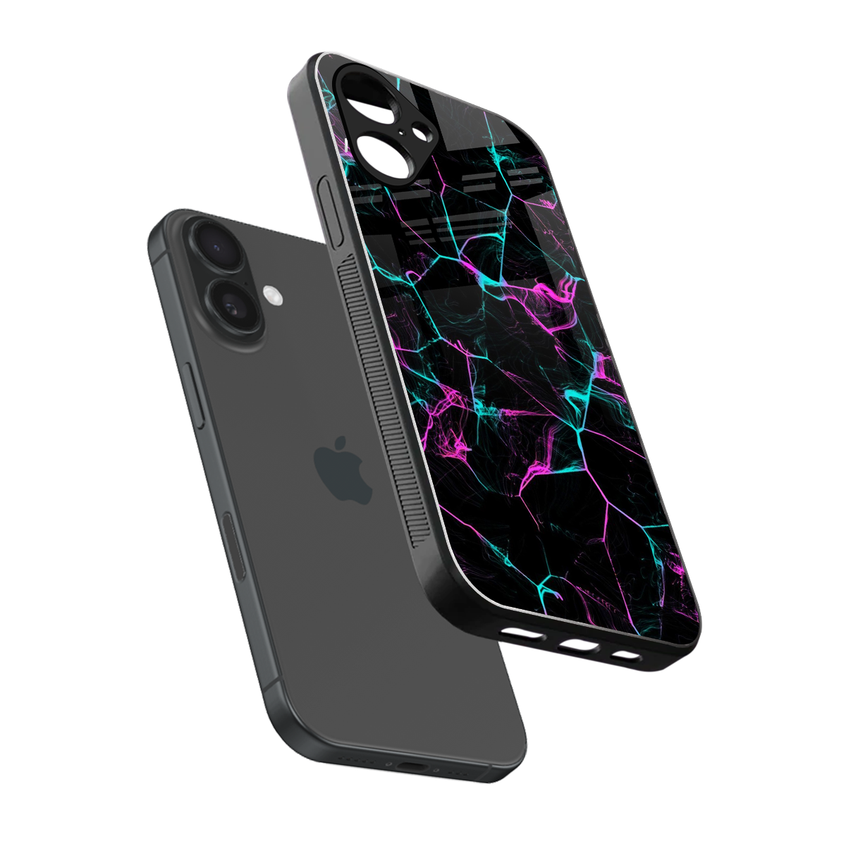Nebula Veins Phone Case for Iphone 16 | Glass Case