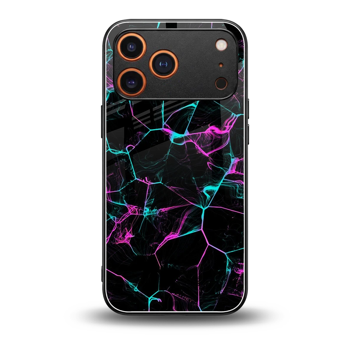Nebula Veins back phone cover | glass case for iphone 17 pro