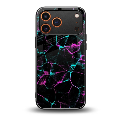Nebula Veins back phone cover | glass case for iphone 17 pro