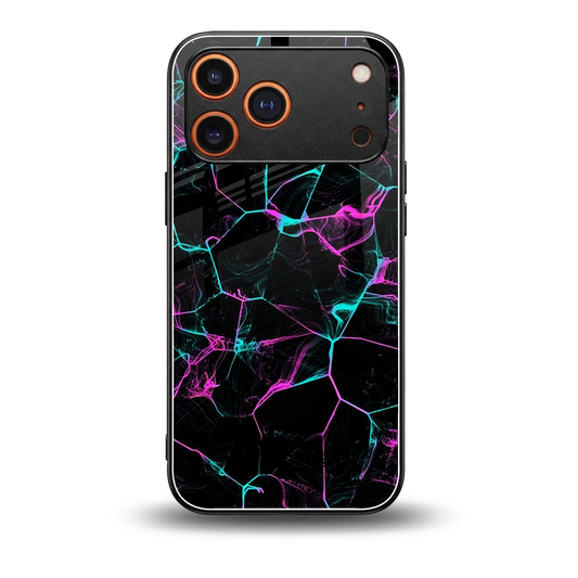 Nebula Veins back phone cover | glass case for iphone 17 pro max