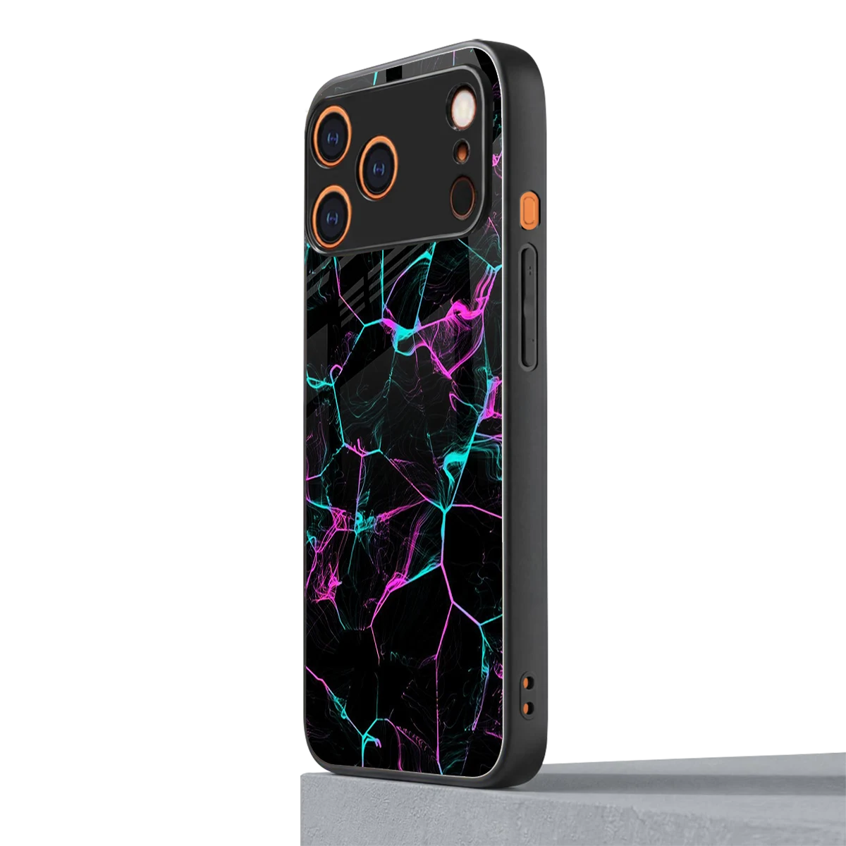 Nebula Veins iphone 17 pro mobile cover | shockproof glass phone case