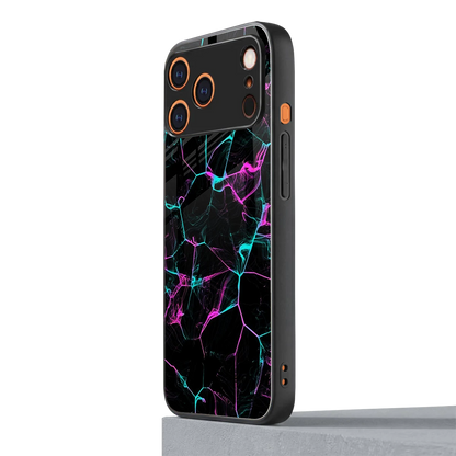 Nebula Veins iphone 17 pro mobile cover | shockproof glass phone case