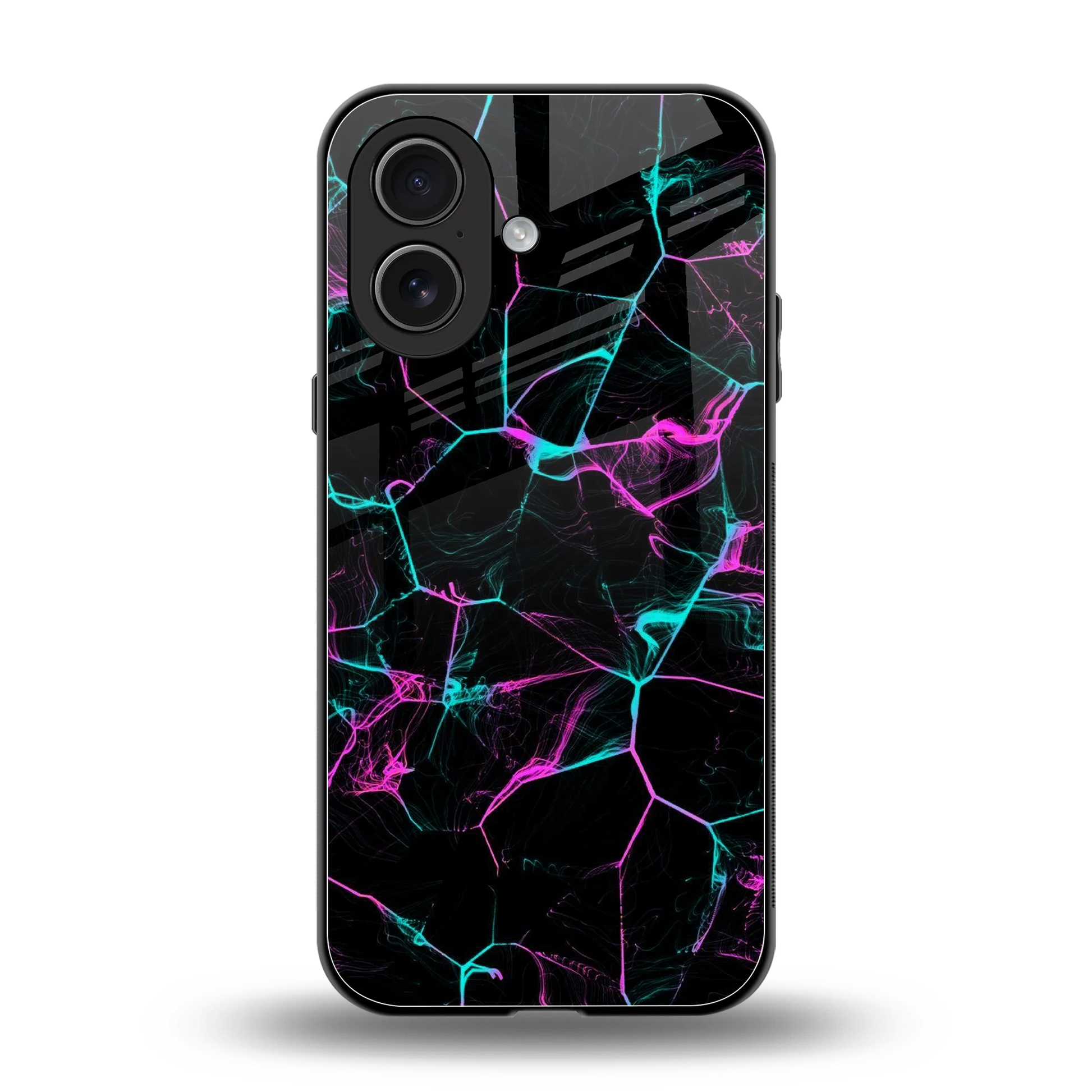 Nebula Veins back phone cover | glass case for iphone 17
