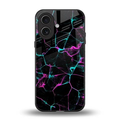 Nebula Veins back phone cover | glass case for iphone 17