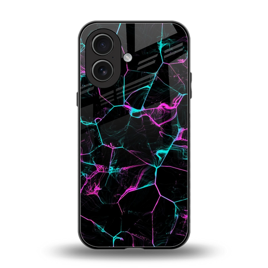 Nebula Veins back phone cover | glass case for iphone 17