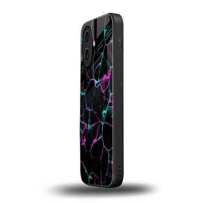 Nebula Veins iphone 17 mobile cover | shockproof glass phone case