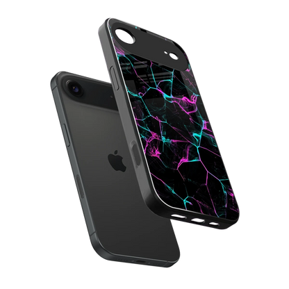 Nebula Veins sleek iphone air cover with tempered glass back and TPU edges