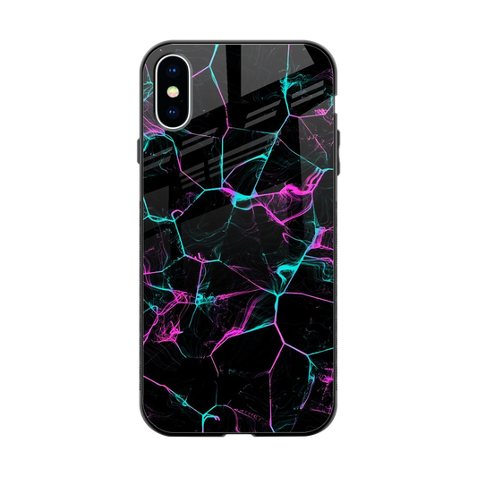 Nebula Veins back phone cover | glass case for iphone x
