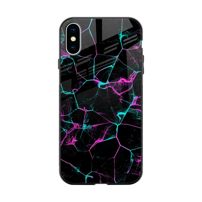 Nebula Veins back phone cover | glass case for iphone xs