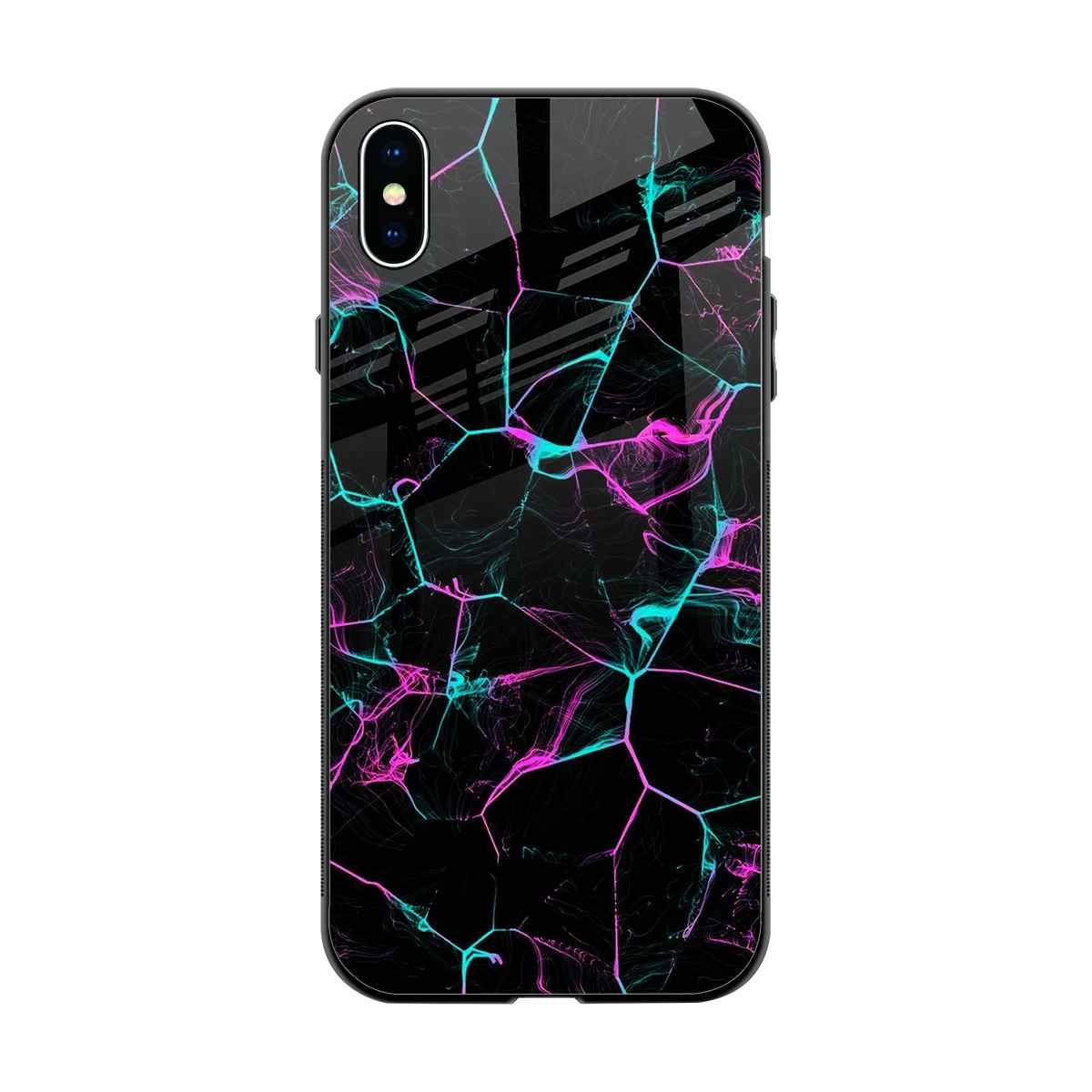 Nebula Veins back phone cover | glass case for iphone xs max