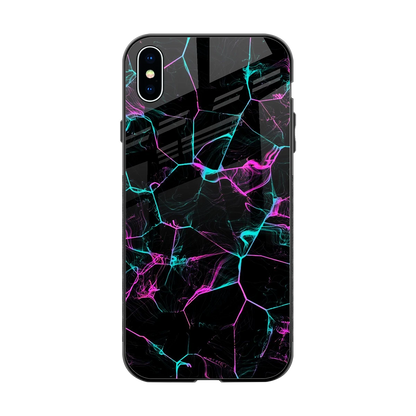 Nebula Veins back phone cover | glass case for iphone xs max