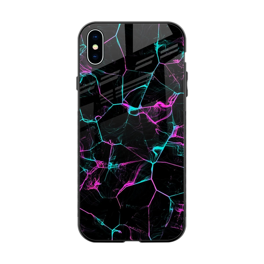 Nebula Veins back phone cover | glass case for iphone xs max