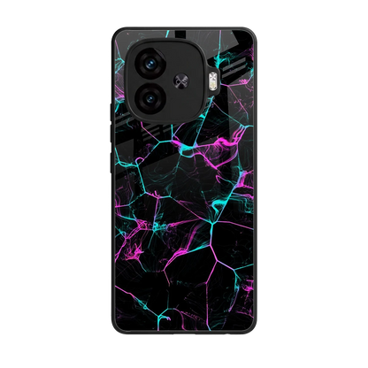 Nebula Veins back phone cover | glass case for iqoo neo 10r 5g