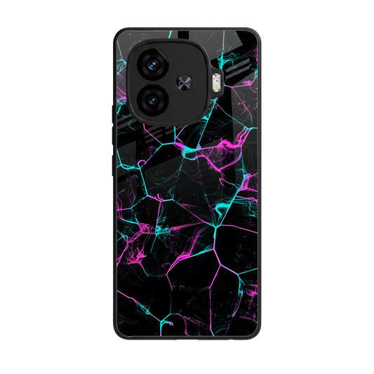 Nebula Veins back phone cover | glass case for iqoo neo 10r 5g