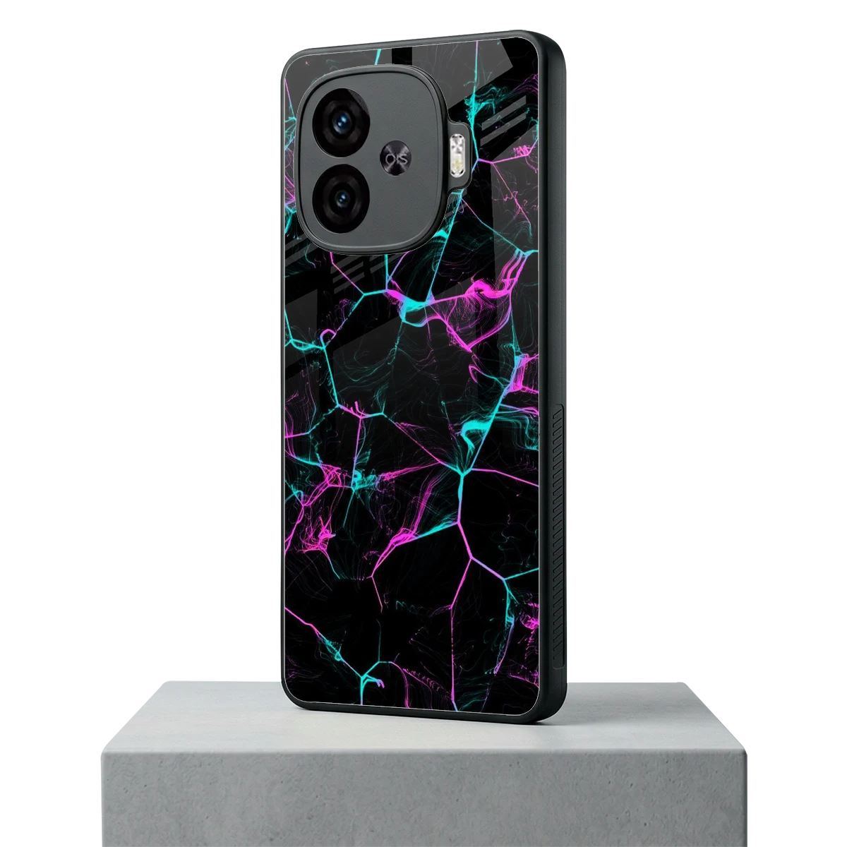 Nebula Veins iqoo neo 10r 5g mobile cover | shockproof glass phone case