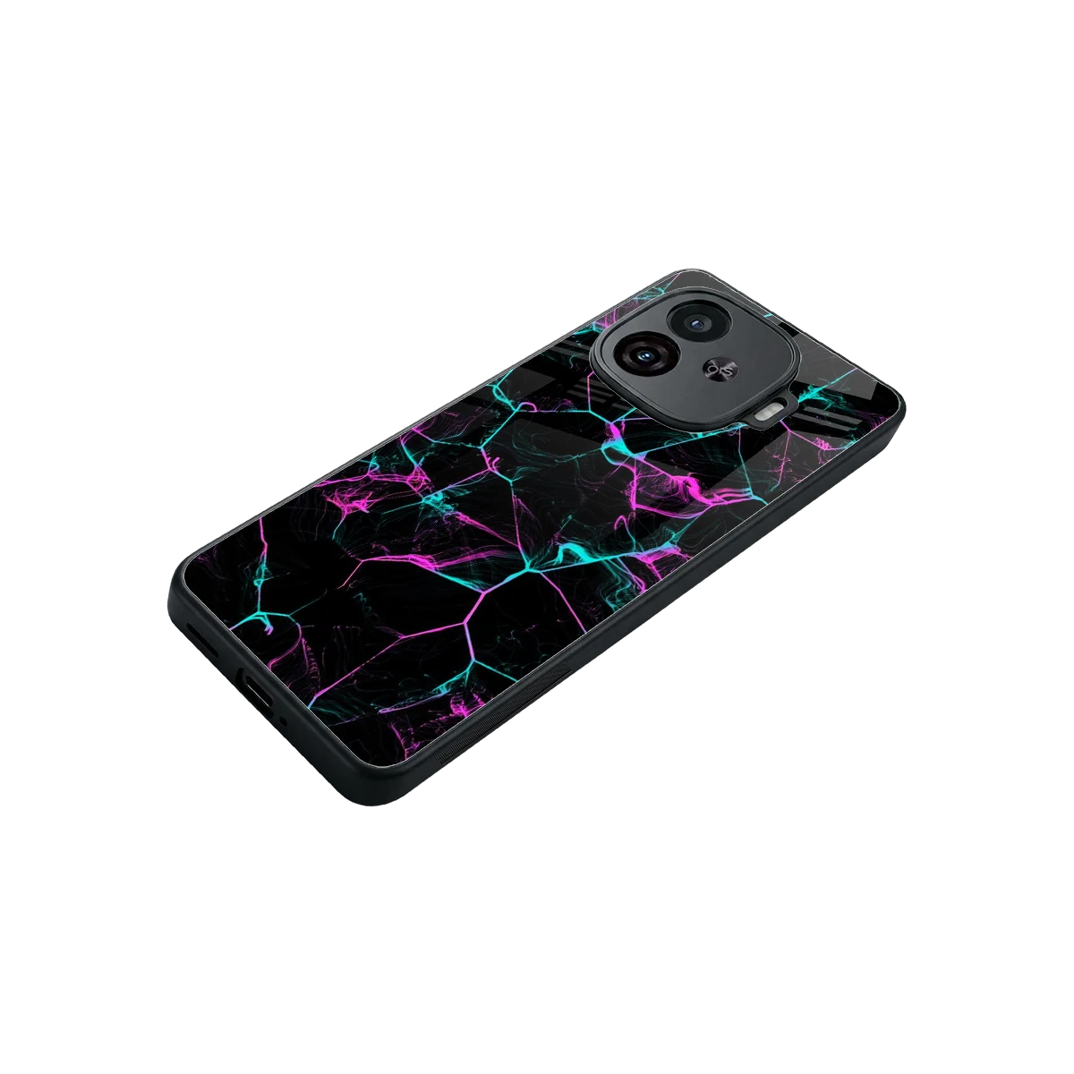 Nebula Veins stylish phone case for iqoo neo 10r 5g | glossy glass and slim fit
