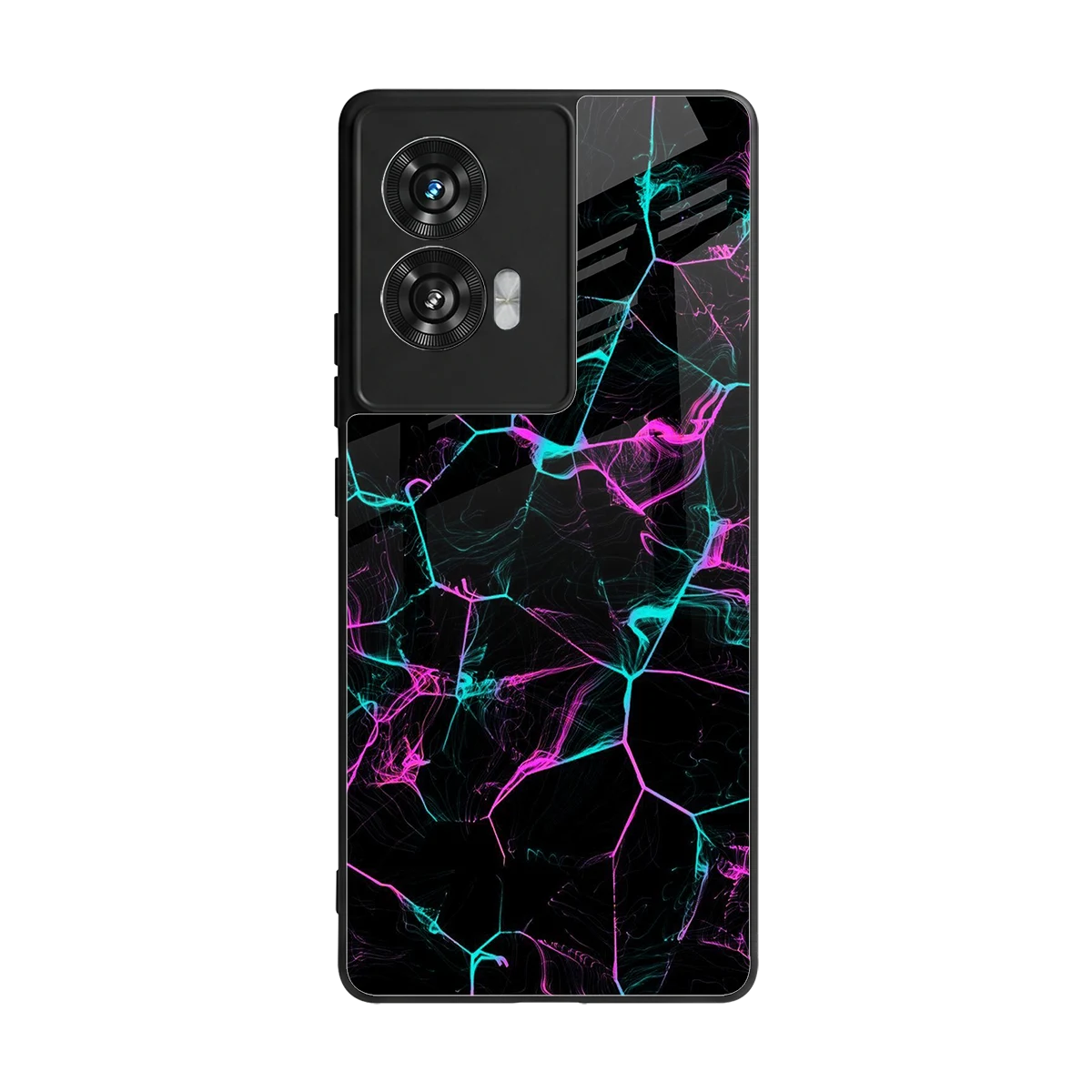 Nebula Veins back phone cover | glass case for motorola edge 50 fusion