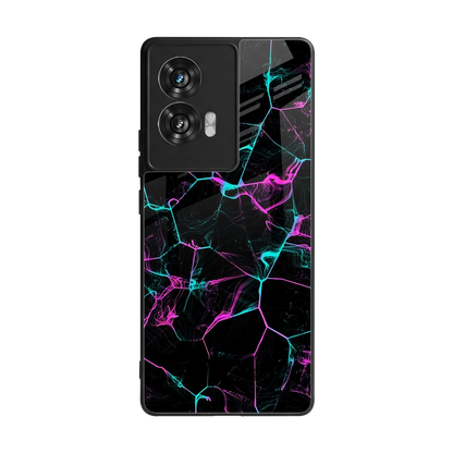 Nebula Veins back phone cover | glass case for motorola edge 50 fusion